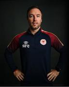 31 January 2022; Coach Sean O'Connor poses for a portrait during a St Patrick's Athletic squad portrait session at Ballyoulster United Football Club in Kildare. Photo by Stephen McCarthy/Sportsfile