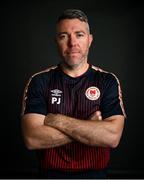 31 January 2022; Goalkeeping coach Pat Jennings poses for a portrait during a St Patrick's Athletic squad portrait session at Ballyoulster United Football Club in Kildare. Photo by Stephen McCarthy/Sportsfile