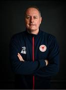 31 January 2022; Technical director Alan Mathews poses for a portrait during a St Patrick's Athletic squad portrait session at Ballyoulster United Football Club in Kildare. Photo by Stephen McCarthy/Sportsfile