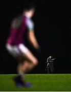 1 February 2022; A lone spectator during the Electric Ireland HE GAA Sigerson Cup Round 2 match between NUI Galway and Letterkenny IT at the Dangan Sports Campus in Galway. Photo by Piaras Ó Mídheach/Sportsfile