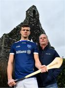 2 February 2022; The Allianz Hurling League was officially launched today. This is the 30th season that Allianz has sponsored the competition, making it one of the longest sponsorships in Irish sport. Pictured at the launch at Lorrha Abbey in Tipperary are Tipperary goalkeeper Brian Hogan and his father, former Tipperary goalkeeper Ken Hogan, who played in the first year of the Allianz sponsorship. Photo by Brendan Moran/Sportsfile
