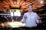 2 February 2022; Katie Taylor during a press tour ahead of her WBA, WBC, IBF, WBO, and The Ring lightweight title bout against Amanda Serrano at Chase Square in Madison Square Garden, New York, USA. Photo by Michelle Farsi / Matchroom Boxing via Sportsfile