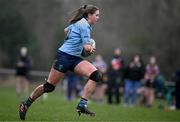 2 February 2022; Clare Gorman of UCD during the final of the Maxol Kay Bowen Cup between UCD and NUI Galway at Barnhall RFC in Leixlip, Kildare, which saw UCD victorious in an exciting  50 – 0 win. Photo by Brendan Moran/Sportsfile