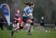 2 February 2022; Clare Gorman of UCD during the final of the Maxol Kay Bowen Cup between UCD and NUI Galway at Barnhall RFC in Leixlip, Kildare, which saw UCD victorious in an exciting  50 – 0 win. Photo by Brendan Moran/Sportsfile