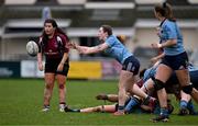 2 February 2022; Alannah Boyle of UCD during the final of the Maxol Kay Bowen Cup between UCD and NUI Galway at Barnhall RFC in Leixlip, Kildare, which saw UCD victorious in an exciting  50 – 0 win. Photo by Brendan Moran/Sportsfile