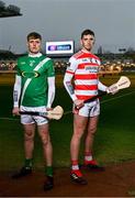 3 February 2022; Hurlers, Mark Keane of Ballygiblin, Cork, right, and Martin O’Neill of Mooncoin, Kilkenny, pictured ahead of one of #TheToughest showdowns of the year, which sees which sees the two sides go head-to-head in the AIB GAA Hurling All-Ireland Junior Club Championship Final this Saturday, February 5th at 3pm. This is one of four AIB GAA Club Championship finals which will be decided at Croke Park this weekend, with Kilmoyley GAA, Kerry, taking on Naas GAA, Kildare, at 5pm on Saturday in the AIB GAA Hurling All-Ireland Intermediate Club Championship Final. On Sunday, the AIB GAA Football All-Ireland Junior and Intermediate Club Championship finals will take centre stage, with Kilmeena, Mayo, taking on Gneeveguilla, Kerry, in the AIB GAA Football All-Ireland Junior Club Championship at 1.30pm while in the Intermediate decider, Trim GAA, Meath, face Steelstown Brian Óg’s, Derry, at 3.30pm. All four games will be streamed online on Spórt TG4 YouTube (https://www.youtube.com/c/SportTG4), while tickets are also available on https://www.gaa.ie/tickets/. This year’s AIB Club Championships celebrate #TheToughest players in Gaelic Games - those who, despite adversity, don’t quit, who persevere no matter how tough it gets, because Tough Can’t Quit. Photo by Seb Daly/Sportsfile