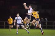 2 February 2022; Michael McGleenan of Ulster University in action against Liam Coleman of DCU Dóchas Éireann during the Electric Ireland HE GAA Sigerson Cup Quarter-Final match between DCU Dóchas Éireann and Ulster University at Dublin City University Sportsground in Dublin. Photo by Seb Daly/Sportsfile