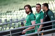 4 February 2022; Mack Hansen arrives for the Ireland captain's run at Aviva Stadium in Dublin. Photo by Brendan Moran/Sportsfile