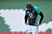 4 February 2022; Mack Hansen during the Ireland captain's run at Aviva Stadium in Dublin. Photo by Brendan Moran/Sportsfile