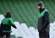 4 February 2022; Head coach Andy Farrell during the Ireland captain's run at Aviva Stadium in Dublin. Photo by Brendan Moran/Sportsfile