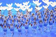 4 February 2022: Performers during the opening ceremony of the Beijing 2022 Winter Olympic Games at National Stadium in Beijing, China.