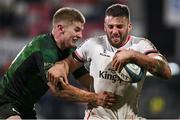 4 February 2022; Stuart McCloskey of Ulster is tackled by Conor Fitzgerald of Connacht during the United Rugby Championship match between Ulster and Connacht at Kingspan Stadium in Belfast. Photo by Brendan Moran/Sportsfile