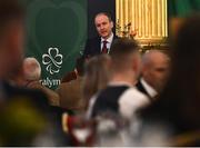 4 February 2022; An Taoiseach Micheál Martin TD during the Paralympics Ireland Tokyo 2020 Awards at Dublin Castle in Dublin. Photo by David Fitzgerald/Sportsfile