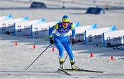 5 February 2022: Daria Rublova of Ukraine during the Women's 7.5km + 7.5km Skiathlon event on day one of the Beijing 2022 Winter Olympic Games at National Cross Country Skiing Centre in Zhangjiakou, China. Photo by Ramsey Cardy/Sportsfile