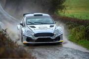 5 February 2022; Callum Devine and Brian Hoy in a Ford Fiesta Rally2 on Special Stage 9 during day one of the Corrib Oil Galway International Rally in Loughrea, Galway. Photo by Philip Fitzpatrick/Sportsfile
