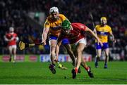 5 February 2022; Alan Cadogan of Cork in action against Conor Cleary of Clare during the Allianz Hurling League Division 1 Group A match between Cork and Clare at Páirc Ui Chaoimh in Cork. Photo by Ben McShane/Sportsfile