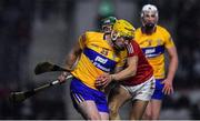 5 February 2022; Aaron Fitzgerald of Clare in action against Alan Cadogan of Cork during the Allianz Hurling League Division 1 Group A match between Cork and Clare at Páirc Ui Chaoimh in Cork. Photo by Ben McShane/Sportsfile