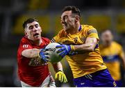 5 February 2022; Alan Sweeney of Clare in action against Blake Murphy of Cork during the Allianz Football League Division 2 match between Cork and Clare at Páirc Ui Chaoimh in Cork. Photo by Ben McShane/Sportsfile