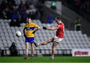 5 February 2022; Brian Hurley of Cork kicks a free during the Allianz Football League Division 2 match between Cork and Clare at Páirc Ui Chaoimh in Cork. Photo by Ben McShane/Sportsfile