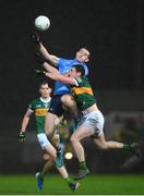 5 February 2022; Brian Fenton of Dublin in action against Tadhg Morley of Kerry  during the Allianz Football League Division 1 match between Kerry and Dublin at Austin Stack Park in Tralee, Kerry. Photo by Stephen McCarthy/Sportsfile