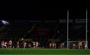 5 February 2022; Mark Cronin of Cork kicks a last minute free during the Allianz Football League Division 2 match between Cork and Clare at Páirc Ui Chaoimh in Cork. Photo by Ben McShane/Sportsfile