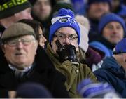5 February 2022; An anxious Laois supporter during the Allianz Hurling League Division 1 Group B match between Laois and Tipperary at MW Hire O'Moore Park in Portlaoise, Laois. Photo by Ray McManus/Sportsfile