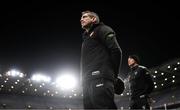 29 January 2022; Armagh manager Kieran McGeeney and selector Kieran Donaghy, right, during the Allianz Football League Division 1 match between Dublin and Armagh at Croke Park in Dublin. Photo by Stephen McCarthy/Sportsfile