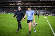 29 January 2022; Dublin captain Eoghan O'Donnell and selector Gavin Keary after the Walsh Cup Final match between Dublin and Wexford at Croke Park in Dublin. Photo by Stephen McCarthy/Sportsfile