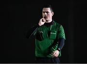 1 February 2022; Referee Chris Maguire during the Electric Ireland HE GAA Sigerson Cup Round 2 match between NUI Galway and Letterkenny IT at the Dangan Sports Campus in Galway. Photo by Piaras Ó Mídheach/Sportsfile