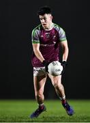 1 February 2022; Tomo Culhane of NUI Galway during the Electric Ireland HE GAA Sigerson Cup Round 2 match between NUI Galway and Letterkenny IT at the Dangan Sports Campus in Galway. Photo by Piaras Ó Mídheach/Sportsfile