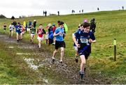 6 February 2022; Joe Hickey of Summerhill College Sligo competing in the junior boys event during the Irish Life Health Connacht Schools Cross Country at Bushfield in Loughrea, Galway. Photo by Ben McShane/Sportsfile