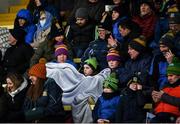6 February 2022; Supporters stay warm with a blanket before the Allianz Football League Division 2 match between Meath and Roscommon at Páirc Táilteann in Navan, Meath. Photo by Harry Murphy/Sportsfile