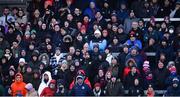6 February 2022; Supporters in the terrace during the Allianz Football League Division 1 match between Armagh and Tyrone at the Athletic Grounds in Armagh. Photo by Brendan Moran/Sportsfile