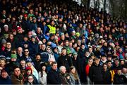 6 February 2022; Supporters stand for Amhrán na bhFiann before the Allianz Football League Division 1 match between Monaghan and Mayo at St Tiernach's Park in Clones, Monaghan. Photo by David Fitzgerald/Sportsfile