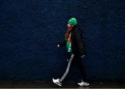 6 February 2022; Mayo supporter Des Coyle arrives before the Allianz Football League Division 1 match between Monaghan and Mayo at St Tiernach's Park in Clones, Monaghan. Photo by David Fitzgerald/Sportsfile