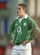3 April 2004; Tom Gleeson, Ireland. O2 Schools Rugby International, Ireland v Wales, Donnybrook, Dublin. Picture credit; Brendan Moran / SPORTSFILE *EDI*