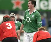 3 April 2004; Devin Toner, Ireland. O2 Schools Rugby International, Ireland v Wales, Donnybrook, Dublin. Picture credit; Brendan Moran / SPORTSFILE *EDI*