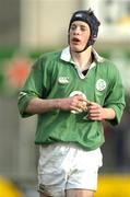3 April 2004; Barry O'Mahony, Ireland. O2 Schools Rugby International, Ireland v Wales, Donnybrook, Dublin. Picture credit; Brendan Moran / SPORTSFILE *EDI*