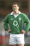 3 April 2004; Darren Cave, Ireland. O2 Schools Rugby International, Ireland v Wales, Donnybrook, Dublin. Picture credit; Brendan Moran / SPORTSFILE *EDI*