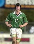 3 April 2004; Jamie Cornett, Ireland. O2 Schools Rugby International, Ireland v Wales, Donnybrook, Dublin. Picture credit; Brendan Moran / SPORTSFILE *EDI*