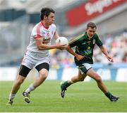 27 July 2013; Matthew Donnelly, Tyrone, in action against Seamus Kenny, Meath. GAA Football All-Ireland Senior Championship, Round 4, Meath v Tyrone, Croke Park, Dublin. Picture credit: David Maher / SPORTSFILE