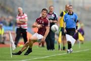 27 July 2013; Michael Meehan, Galway, attempts to keep the ball in play along the sideline. GAA Football All-Ireland Senior Championship, Round 4, Cork v Galway, Croke Park, Dublin. Picture credit: David Maher / SPORTSFILE