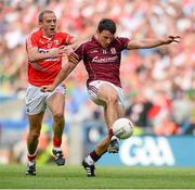 27 July 2013; Sean Armstrong, Galway, in action against Paudie Kissane, Cork. GAA Football All-Ireland Senior Championship, Round 4, Cork v Galway, Croke Park, Dublin. Picture credit: David Maher / SPORTSFILE