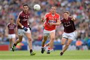 27 July 2013; Paddy Kelly, Cork, in action against Donal O'Neill, Galway. GAA Football All-Ireland Senior Championship, Round 4, Cork v Galway, Croke Park, Dublin. Picture credit: Stephen McCarthy / SPORTSFILE