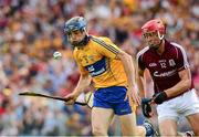 28 July 2013; David McInerney, Clare, in action against Jonathin Gavin, Galway. GAA Hurling All-Ireland Senior Championship, Quarter-Final, Galway v Clare, Semple Stadium, Thurles, Co. Tipperary. Picture credit: Ray McManus / SPORTSFILE