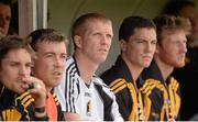 28 July 2013; Kilkenny's Henry Shefflin watches on from the substitutes bench during the second half after being sent off. GAA Hurling All-Ireland Senior Championship, Quarter-Final, Cork v Kilkenny, Semple Stadium, Thurles, Co. Tipperary. Picture credit: Stephen McCarthy / SPORTSFILE