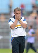 28 July 2013; Clare manager Davy Fitzgerald during the closing stages of the game. GAA Hurling All-Ireland Senior Championship, Quarter-Final, Galway v Clare, Semple Stadium, Thurles, Co. Tipperary. Picture credit: Stephen McCarthy / SPORTSFILE