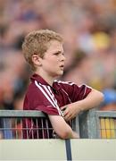 28 July 2013; A Galway supporter during the game. GAA Hurling All-Ireland Senior Championship, Quarter-Final, Galway v Clare, Semple Stadium, Thurles, Co. Tipperary. Picture credit: Stephen McCarthy / SPORTSFILE