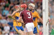 28 July 2013; Conor McGrath, Clare, celebrates after scoring his side's goal. GAA Hurling All-Ireland Senior Championship, Quarter-Final, Galway v Clare, Semple Stadium, Thurles, Co. Tipperary. Picture credit: Stephen McCarthy / SPORTSFILE