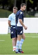 30 July 2013; Racing Metro's Jonathan Sexton, right, and kicking coach Ronan O'Gara during squad training. Racing Metro Squad Training, Avenue Paul Langevin, Le Plessis Robinson, Paris, France. Picture credit: Fred Porcu / SPORTSFILE
